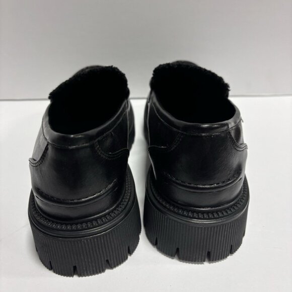 GC Women’s Vince Black Platform Slip-On Loafers - Picture 4 of 6